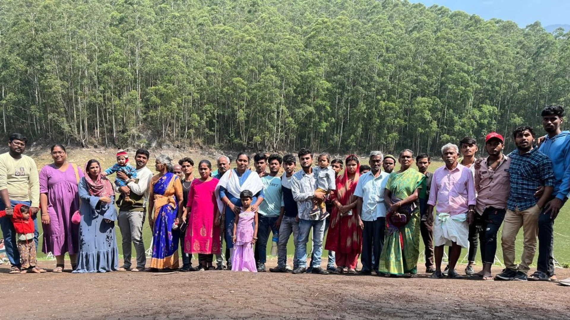 Shop floor employees enjoying a nice day out in Munnar,Kerala