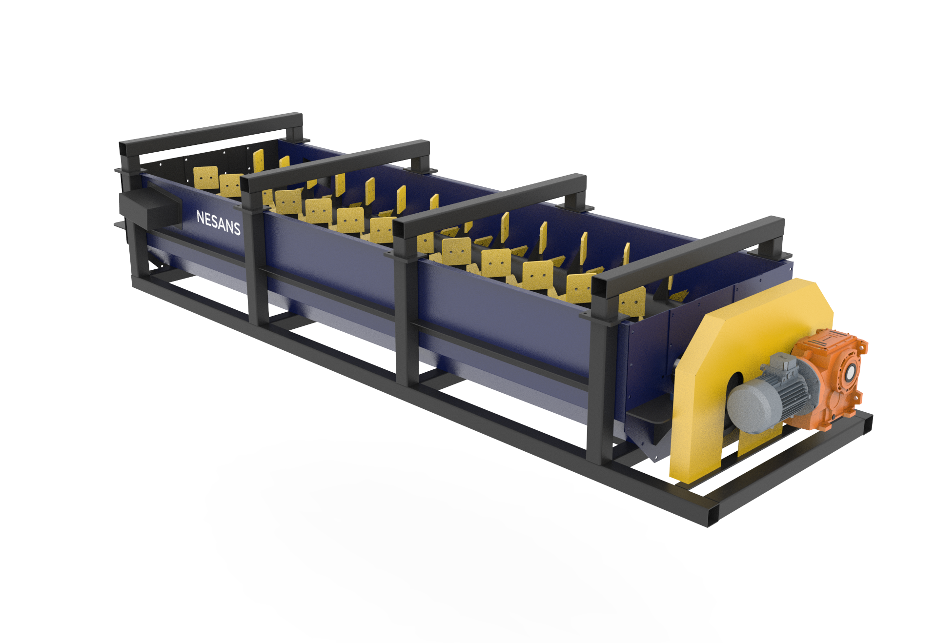 Heavy-duty fabricated steel trough construction