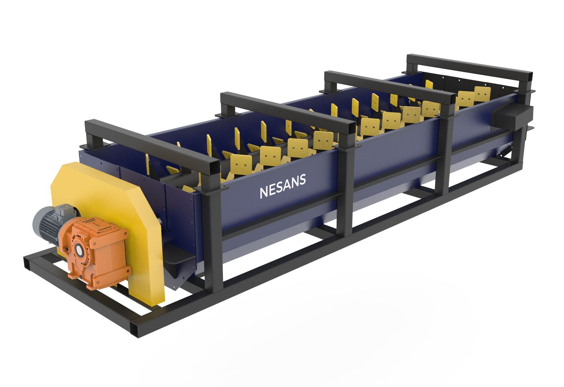 Drive end with gearbox and motor assembly